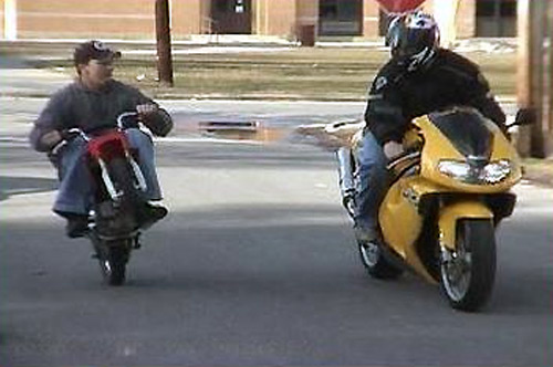 motorrad ungleich